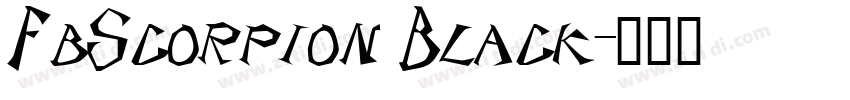 FbScorpion Black字体转换